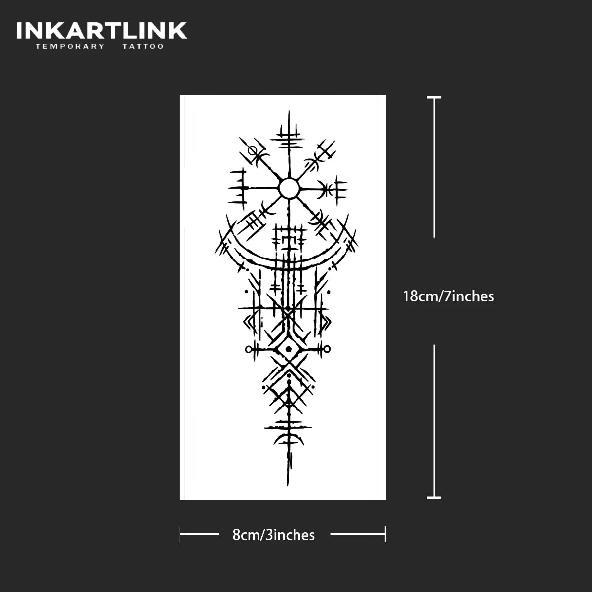 Ancient Symbols Temporary Tattoo 🕯️🔮