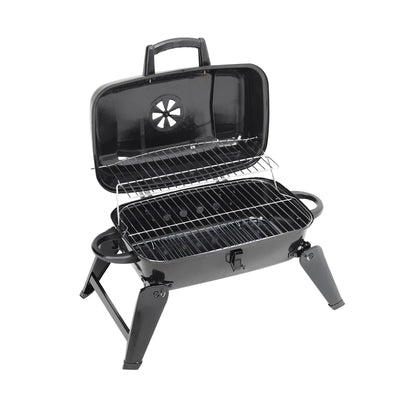 Portable Charcoal Grill BBQ for Outdoor Patio, 68cm W x 34cm D x 36cm H