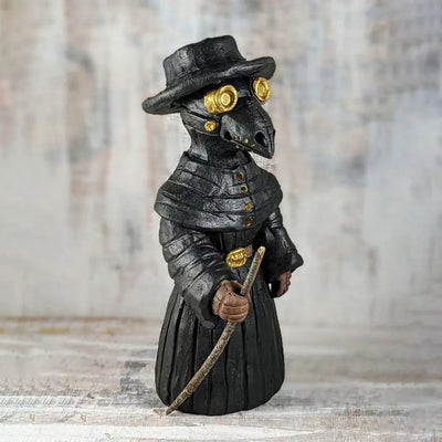 Plague Doctor Incense Burner – Mini Crow Statue