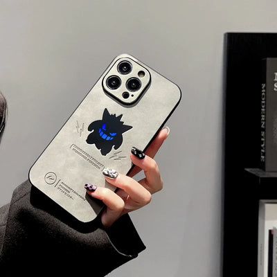 Case For iPhone - Pokemon Phantom Glow Leather Case – Gengar | Shockproof & Laser