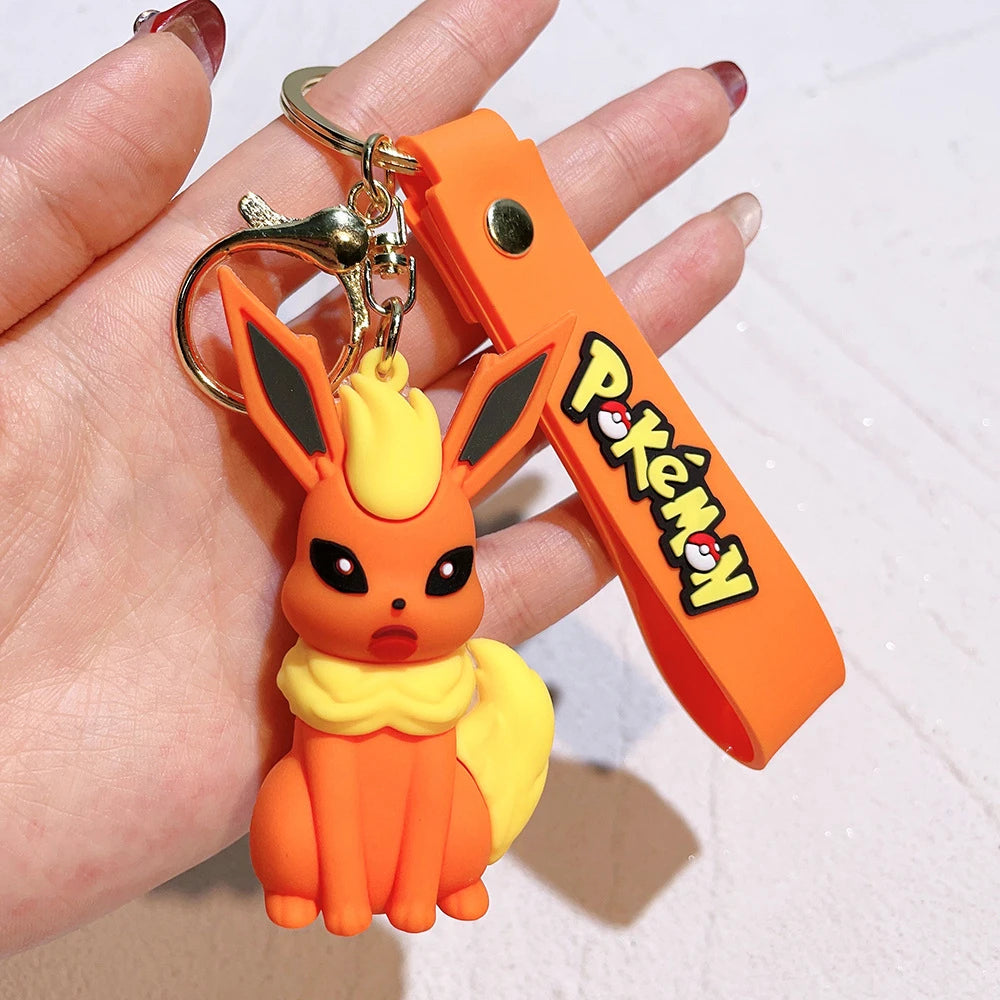 Pokémon Keychain 2025 – Pikachu, Psyduck, Gengar & More Cartoon Figures 🎒✨