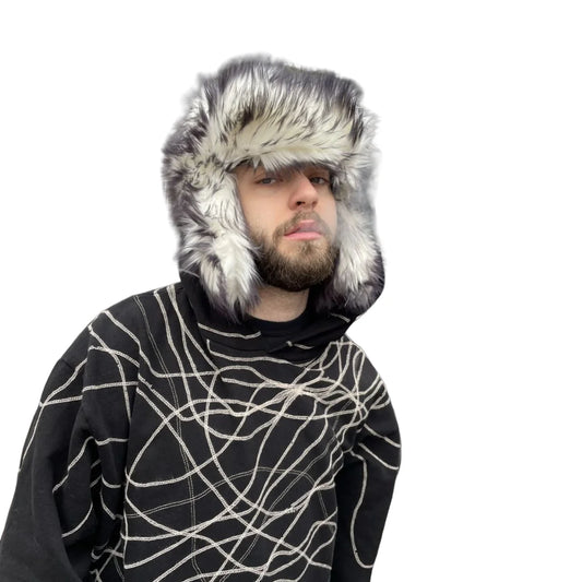 Men Women Viking Fur Trapper Hat