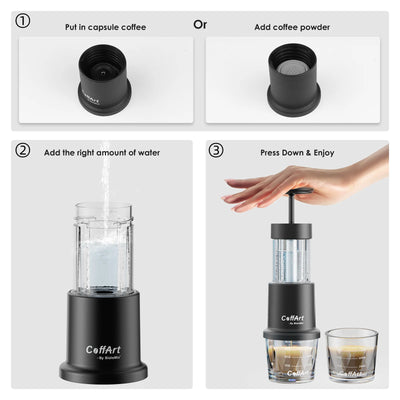 Handpresso Maker ☕️ 2-in-1 Portable Espresso - No Power Needed