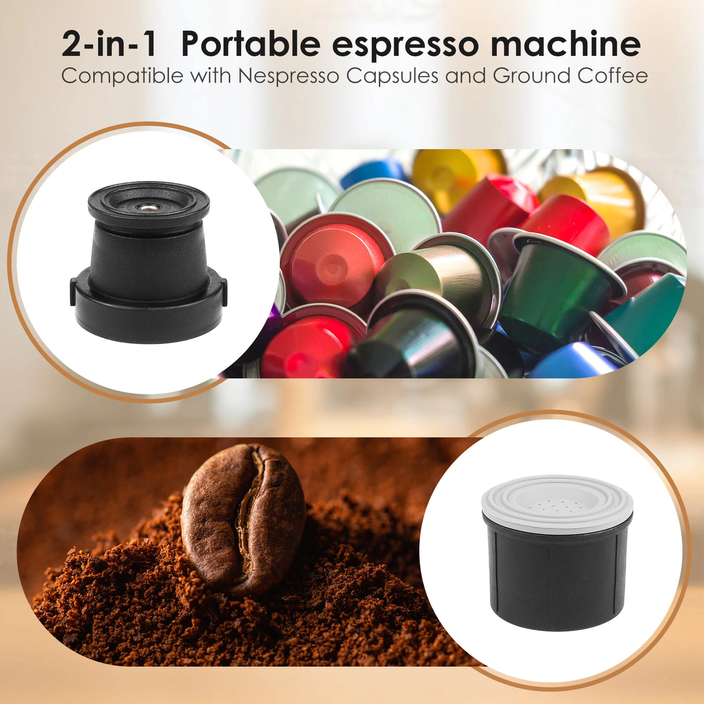 Handpresso Maker ☕️ 2-in-1 Portable Espresso - No Power Needed