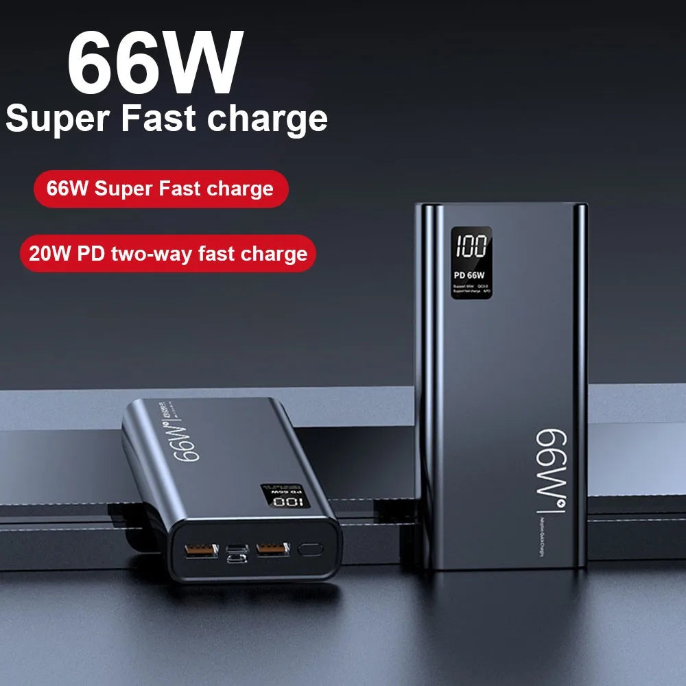20000mAh Fast Charge Power Bank – 2 USB External Battery for Phones & Tablets 🔋📱