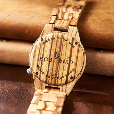 VIKING Men's Casual Wooden Watch