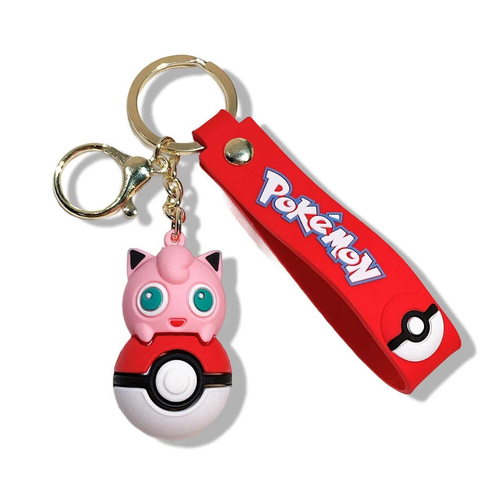 Pokémon Keychain 2025 – Pikachu, Psyduck, Gengar & More Cartoon Figures 🎒✨