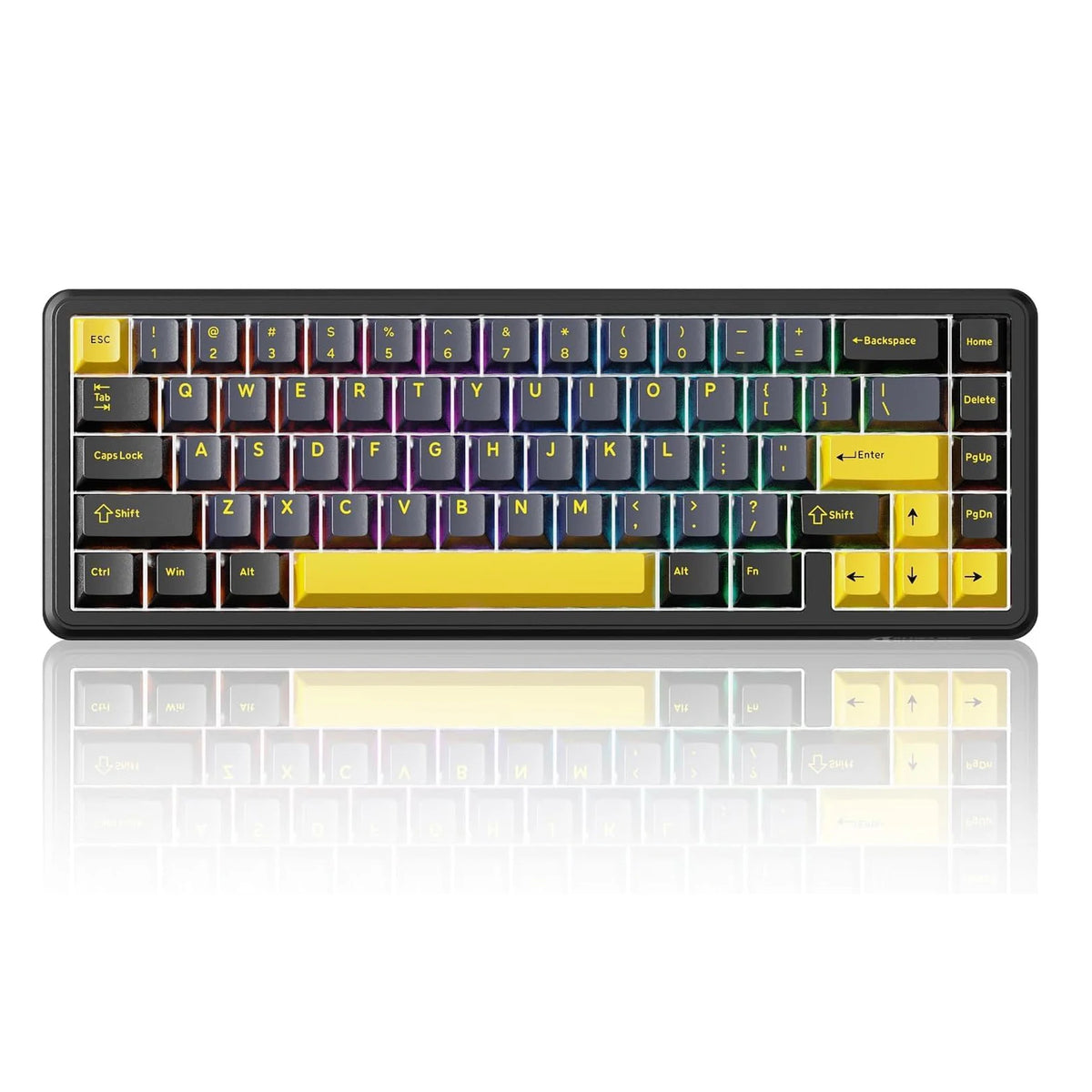 ATTACK SHARK X65 HE Wired 65% Mechanical Gaming Keyboard – Magnetic Hall Effect Switch, Hot-Swap, RGB Backlit