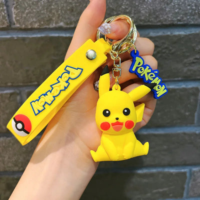Pokémon Keychain 2025 – Pikachu, Psyduck, Gengar & More Cartoon Figures 🎒✨