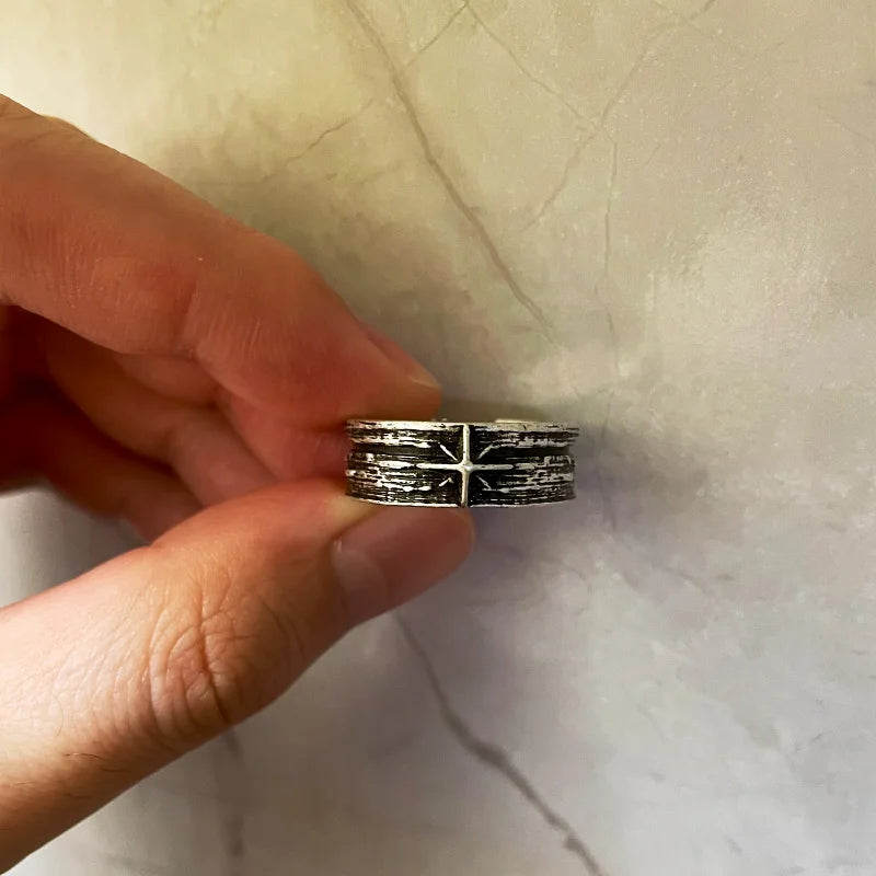 Jarl’s Silver Night – Viking Silver Ring ⚔️🌙