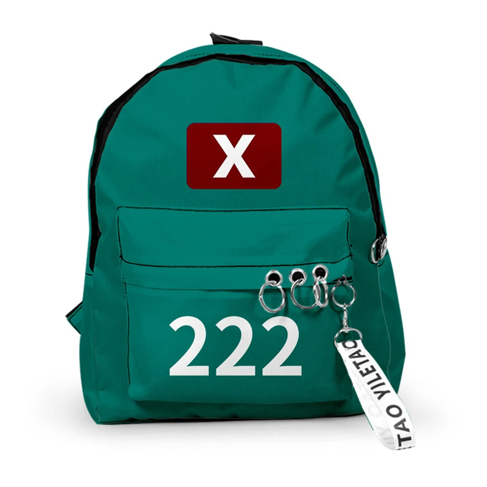 2025 Korea Game Season2 School Handbags Unisex Solid Printing Outdoor Sports Daypacks Student Large Capacity for Outdoor Hinking