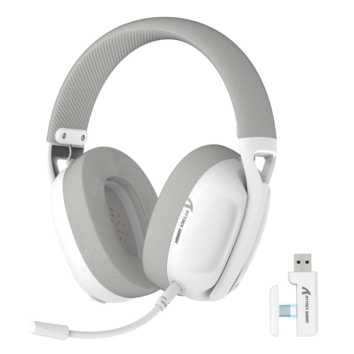 ATTACK SHARK L80 Ultra-Light Tri-Mode Gaming Headset – Wireless Gaming Headphones for PC, PS4, PS5, Switch & Xbox