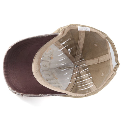 High-Quality "ROCK" Embroidery Cotton Baseball Cap | Unisex Snapback Sun Hat