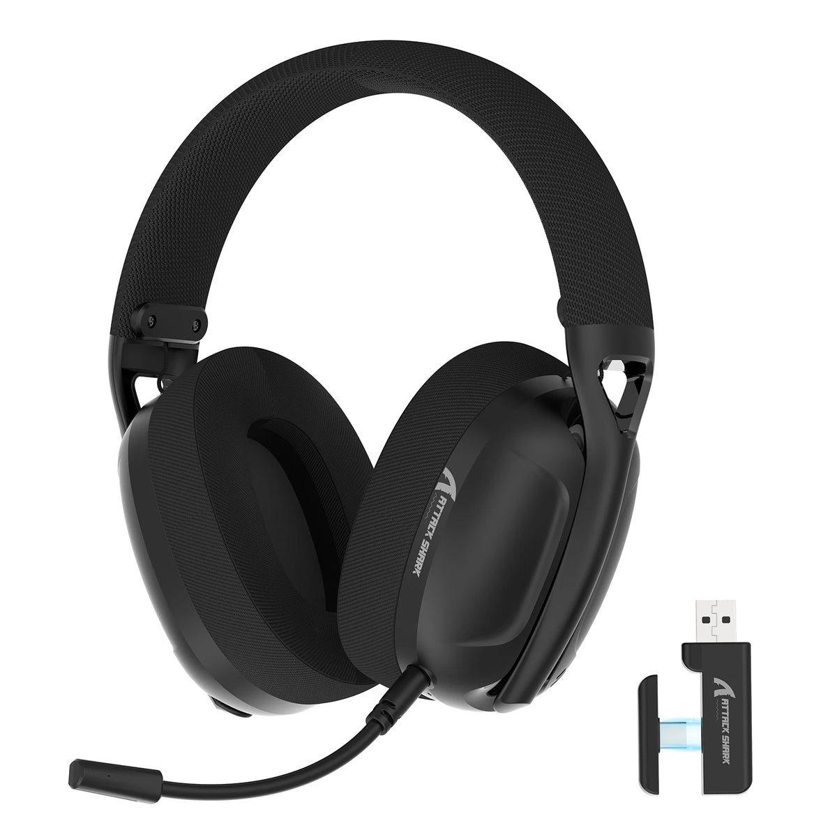ATTACK SHARK L80 Ultra-Light Tri-Mode Gaming Headset – Wireless Gaming Headphones for PC, PS4, PS5, Switch & Xbox