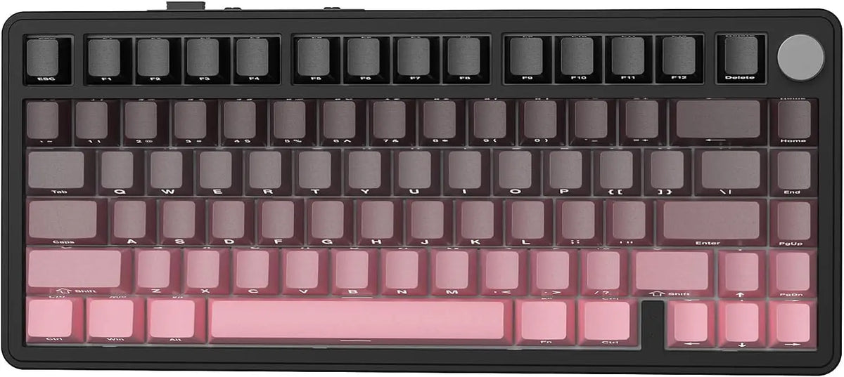 ATTACK SHARK X85 Wireless Mechanical Gaming Keyboard – TKL 82 Keys, Gasket Structure, RGB Hot-Swappable, Knob, Customizable