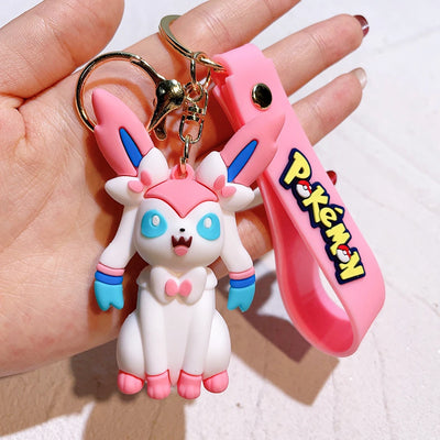 Pokémon Keychain 2025 – Pikachu, Psyduck, Gengar & More Cartoon Figures 🎒✨