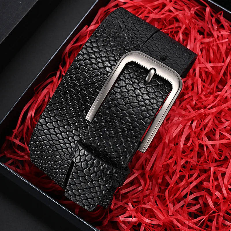 Trendsetter Men's Belt 🔥 PU Leather w/ Alloy Buckle - Business &amp; Casual Strap