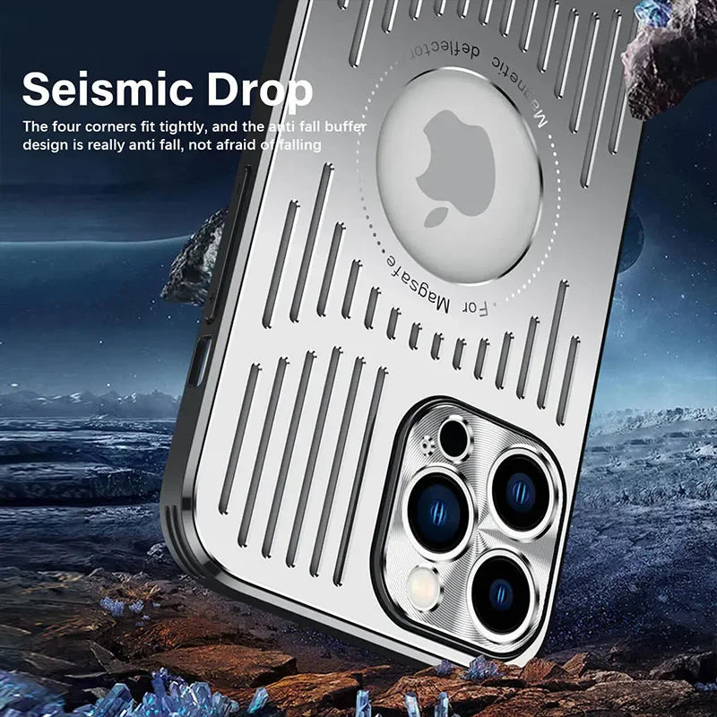 Aluminum Cooling Phone Case for iPhone 16/15/14/13/12 Pro Max