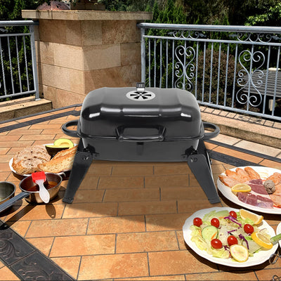 Portable Charcoal Grill BBQ for Outdoor Patio, 68cm W x 34cm D x 36cm H
