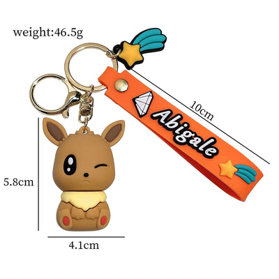 Pokémon Keychain 2025 – Pikachu, Psyduck, Gengar & More Cartoon Figures 🎒✨