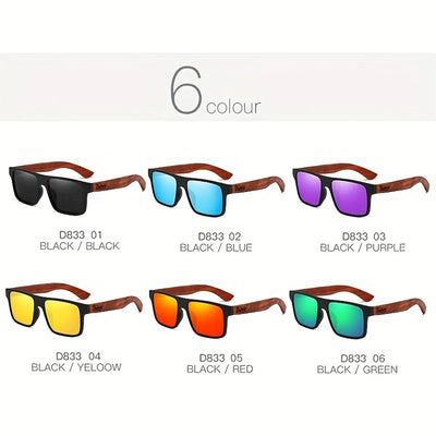 Wooden Polarized UV400 Sunglasses – 6 Colors 😎🌿