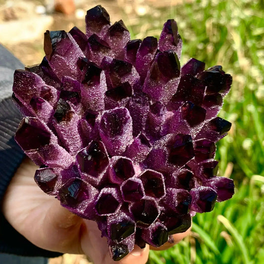 Natural Purple Quartz Crystal Cluster 💎🌿