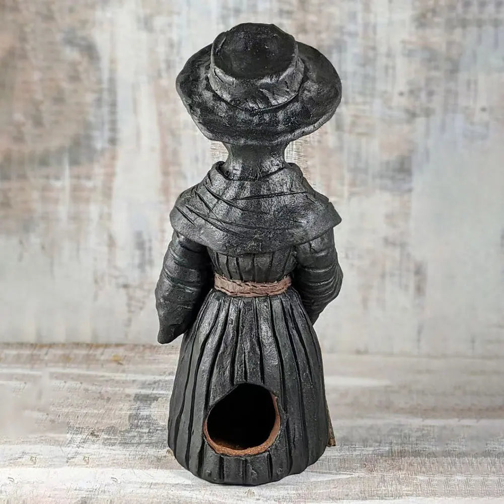Plague Doctor Incense Burner – Mini Crow Statue