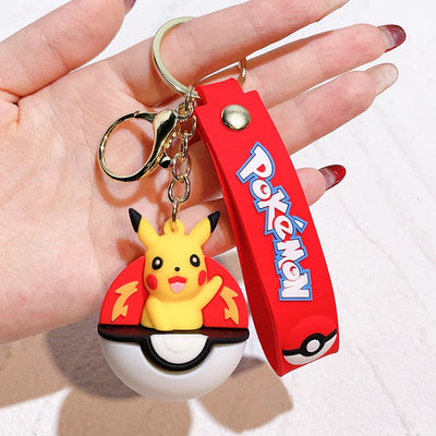 Pokémon Keychain 2025 – Pikachu, Psyduck, Gengar & More Cartoon Figures 🎒✨