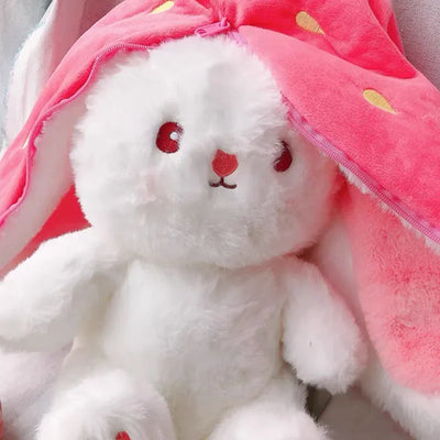 Plush Bunny Strawberry 🍓 & Carrot 🥕 25cm