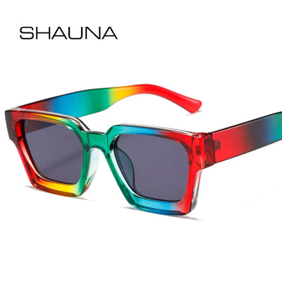 🔥 SHAUNA Retro Square Sunglasses - Thick Frame UV400 Classic 😎