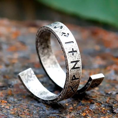 Rotating Viking Rune Ring