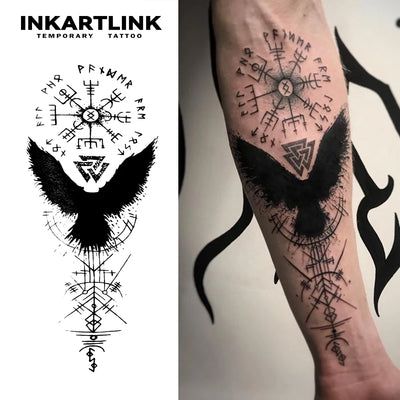 Evil Symbol Temporary Tattoo 🖤👹