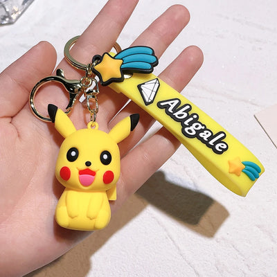 Pokémon Keychain 2025 – Pikachu, Psyduck, Gengar & More Cartoon Figures 🎒✨