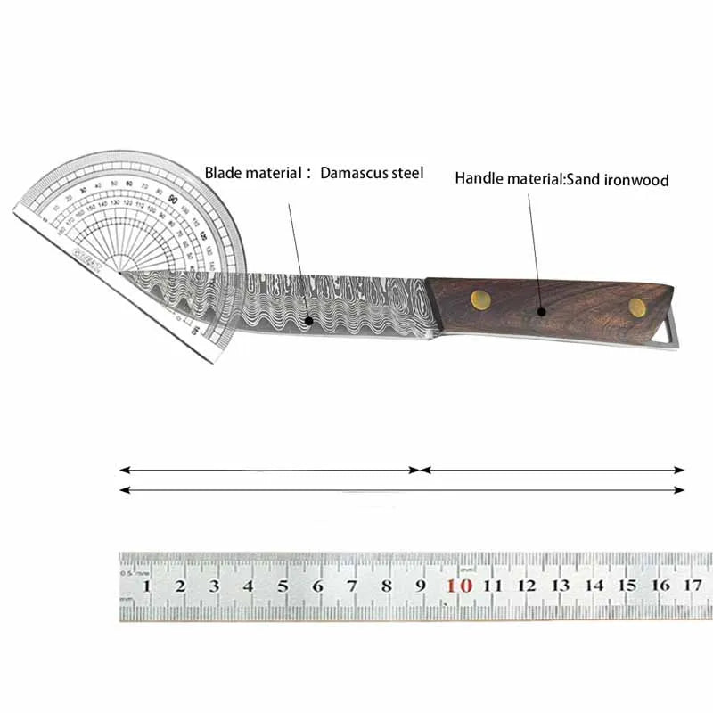 Damascus Outdoor Viking Knife