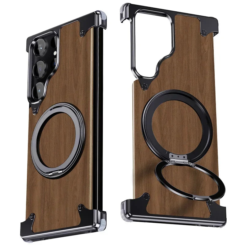 Eary Wooden MagSafe Case for Samsung Galaxy S24 Ultra – Shockproof & Protective