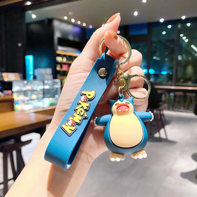 Pokémon Keychain 2025 – Pikachu, Psyduck, Gengar & More Cartoon Figures 🎒✨