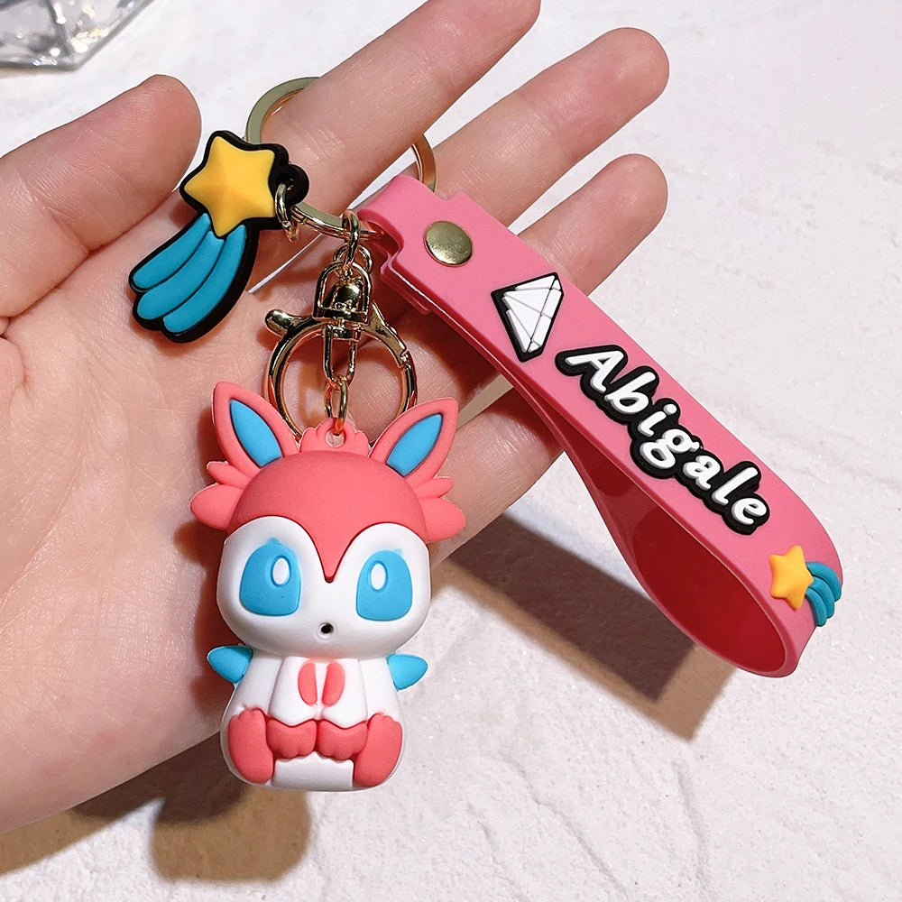 Pokémon Keychain 2025 – Pikachu, Psyduck, Gengar & More Cartoon Figures 🎒✨