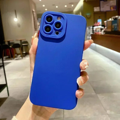 Black Armor – Premium Shockproof Silicone Case (LensGuard Edition)