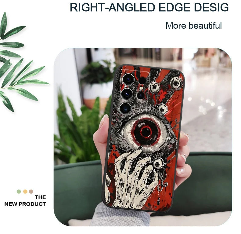 Devil Eye Phone Case for Samsung Galaxy S22 Plus / S21 Plus / S23 Ultra / S23 FE / S22 Ultra / S22 / S24 / S24 FE / S23 / S23 Plus / S25 / S25 Ultra / S24 Plus / S25 Plus / S21 Ultra / S24 Ultra