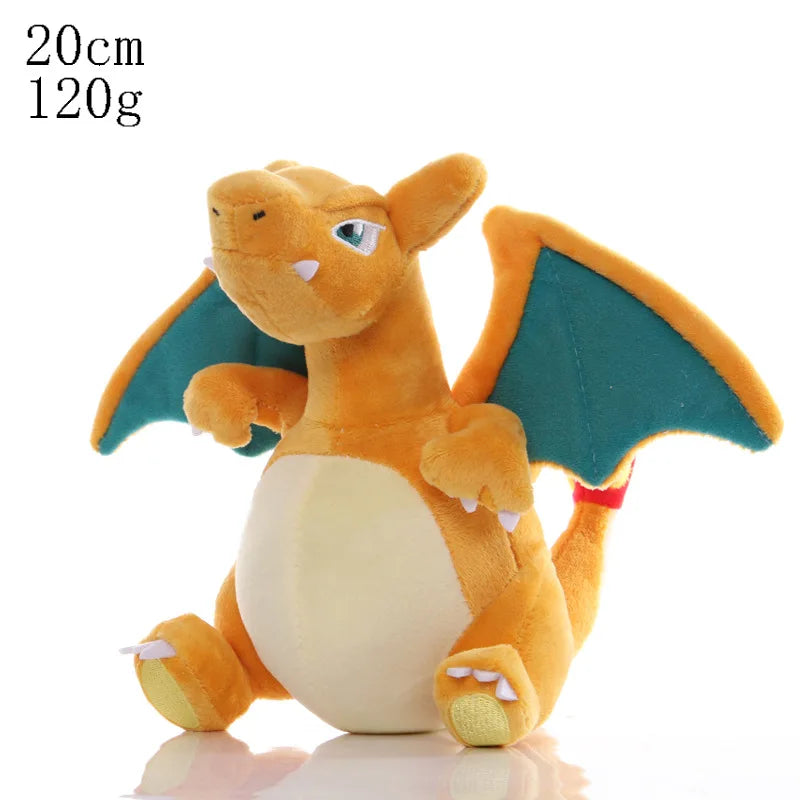 20cm Plush Toys - Kawaii Pikachu, Raichu & Squirtle Soft High-Quality Fabric Anime Gifts for Kids Collectors Fans