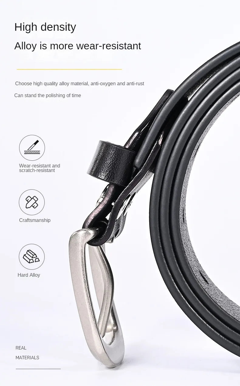 Trendsetter Men's Belt 🔥 PU Leather w/ Alloy Buckle - Business &amp; Casual Strap