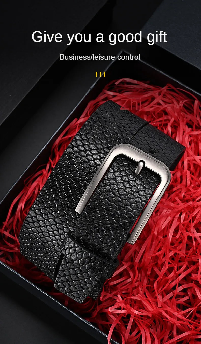 Trendsetter Men's Belt 🔥 PU Leather w/ Alloy Buckle - Business &amp; Casual Strap