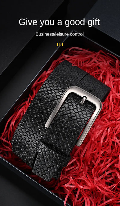 Trendsetter Men's Belt 🔥 PU Leather w/ Alloy Buckle - Business &amp; Casual Strap