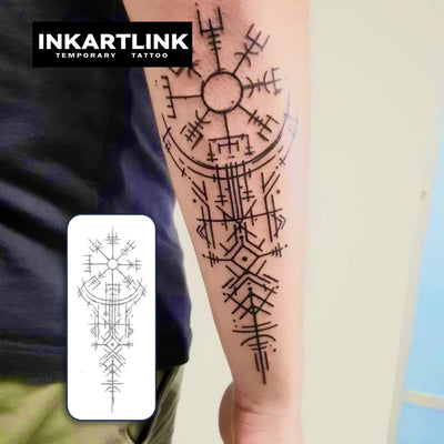Ancient Symbols Temporary Tattoo 🕯️🔮