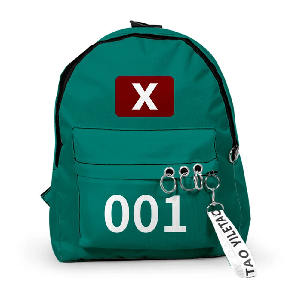 2025 Korea Game Season2 School Handbags Unisex Solid Printing Outdoor Sports Daypacks Student Large Capacity for Outdoor Hinking
