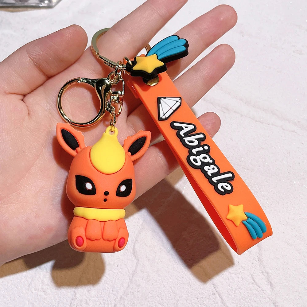 Pokémon Keychain 2025 – Pikachu, Psyduck, Gengar & More Cartoon Figures 🎒✨