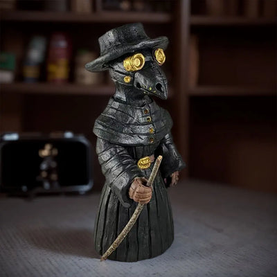 Plague Doctor Incense Burner – Mini Crow Statue