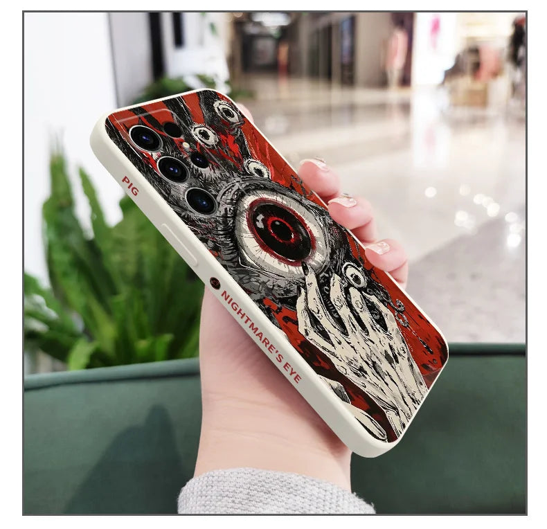 Devil Eye Phone Case for Samsung Galaxy S22 Plus / S21 Plus / S23 Ultra / S23 FE / S22 Ultra / S22 / S24 / S24 FE / S23 / S23 Plus / S25 / S25 Ultra / S24 Plus / S25 Plus / S21 Ultra / S24 Ultra