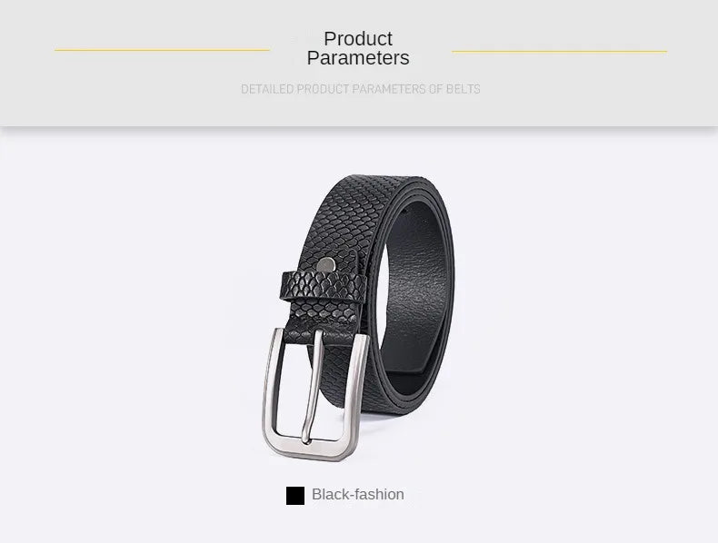 Trendsetter Men's Belt 🔥 PU Leather w/ Alloy Buckle - Business &amp; Casual Strap