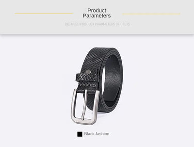 Trendsetter Men's Belt 🔥 PU Leather w/ Alloy Buckle - Business &amp; Casual Strap